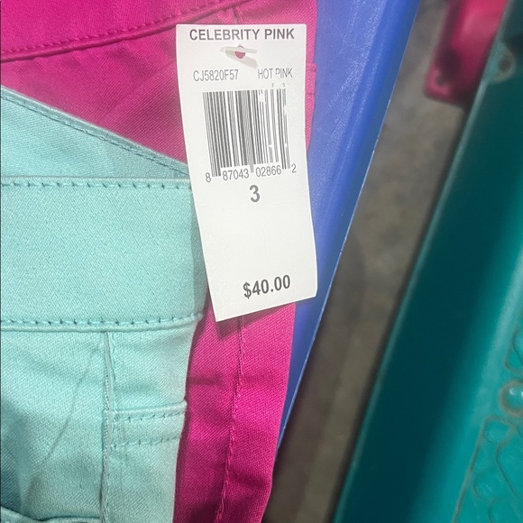 Celebrity Pink Women's Skinny Jeans - Fuchsia and Aqua - Picture 3 of 5